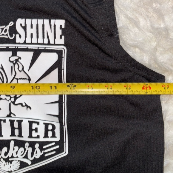 SHEIN Rise and Shine Mother Cluckers 🐓 Black Tank Top, Size S - Picture 4 of 8